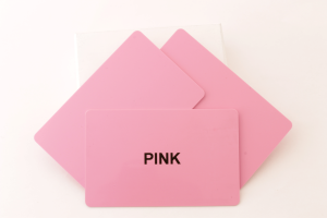 Coloured PVC cards